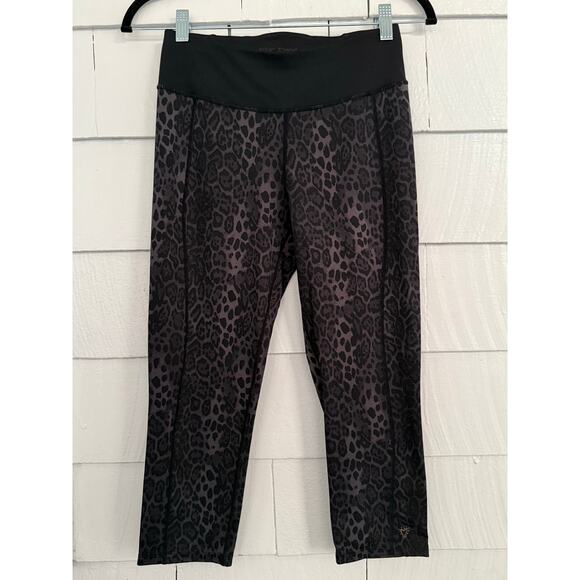 Betsy Johnson Performance Women’s Small Animal Print Capri Cropped Leggings Yoga - Picture 1 of 6